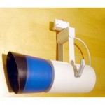 CLE  ST91 CDM-TC 70W SCHIENENSTR. WEISS mit blauem Reflektor GEBRAUCHT