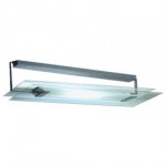 Halogen Wand- und Deckenleuchte Glasbaustein II 8W alu grau  GEBRAUCHT